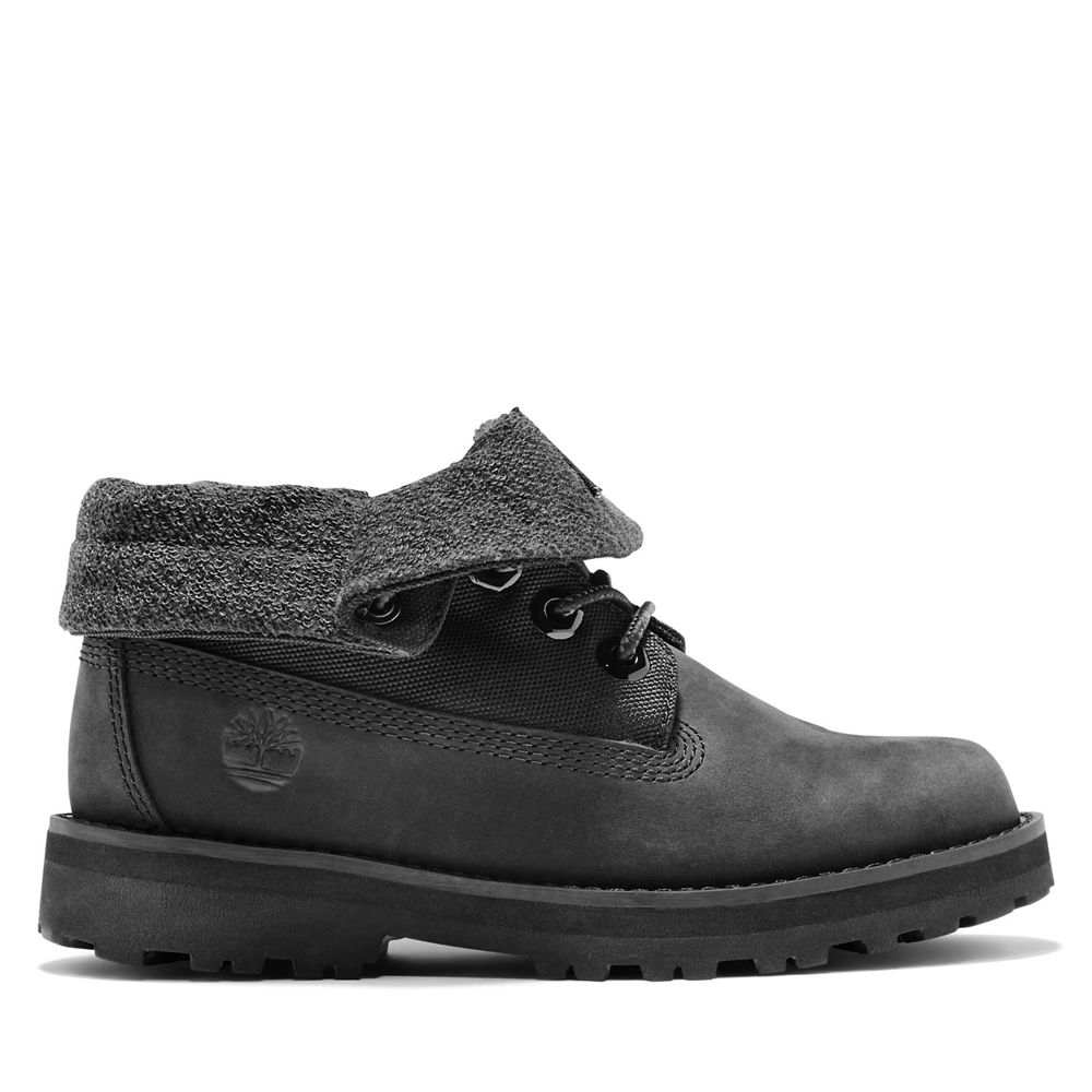 Timberland Αθλητικα Παπουτσια Παιδικα Μαυρα - Junior Courma Roll-Top Boots - Greece 4389156-TP